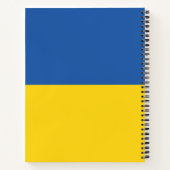 Flag of Ukraine Button Notizblock (Rückseite)