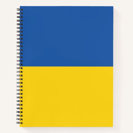Flag of Ukraine Button Notizblock (Vorderseite)