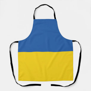 Flag of Ukraine Button Schürze