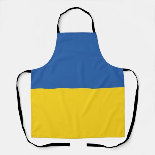 Flag of Ukraine Button Schürze (Vorderseite)