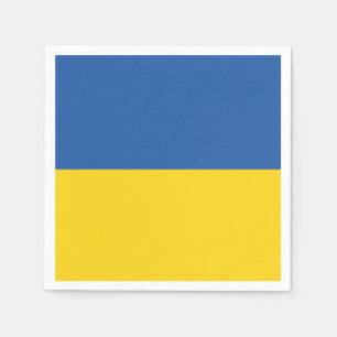 Flag of Ukraine Button Serviette