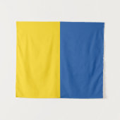 Flag of Ukraine Button Wandteppich (Vorderseite (Horizontal))