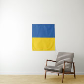 Flag of Ukraine Button Wandteppich (Beispiel)