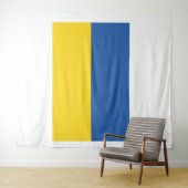 Flag of Ukraine Button Wandteppich (Beispiel (Horizontal))