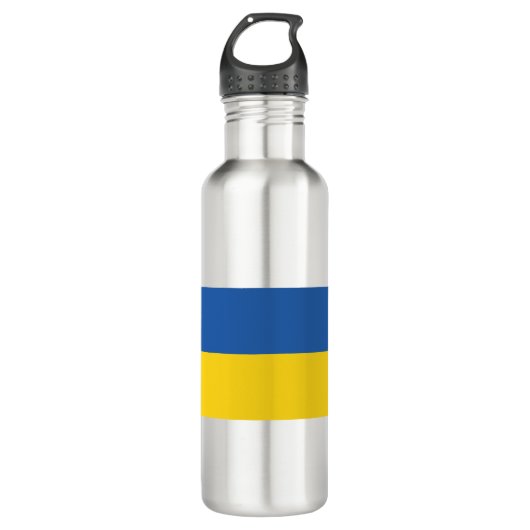 Flag of Ukraine Edelstahlflasche (Vorderseite)