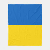 Flag of Ukraine Fleecedecke (Vorderseite)