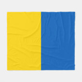 Flag of Ukraine Fleecedecke (Vorderseite (Horizontal))
