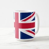 Flag of United Kingdom Kaffeetasse (VorderseiteRechts)