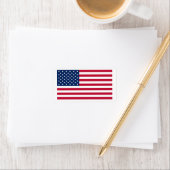 Flag of United States custom-cut  Adressaufkleber (Insitu)