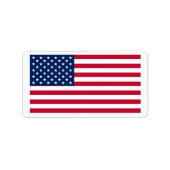Flag of United States custom-cut  Adressaufkleber (Vorne)
