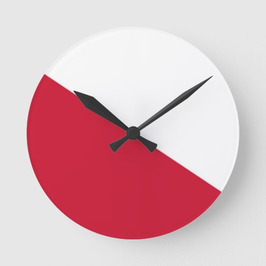Flag of Utrecht (city) Runde Wanduhr (Vorderseite)