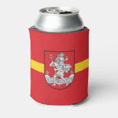 Flag of Vilnius, Lithuania Can Cooler Dosenkühler (Kanne Rückseite)