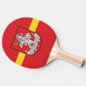 Flag of Vilnius, Lithuania Ping-Pong Paddle Tischtennis Schläger (Seitenansicht)