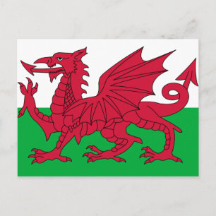 Flag of Wales Postkarte