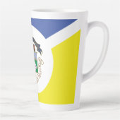 Flag of Winnipeg, Manitoba Latte Mug Milchtasse (Rechts)
