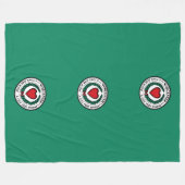 Flag of Worcester, Massachusetts Fleece Blanket (Vorderseite (Horizontal))