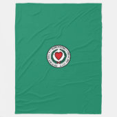 Flag of Worcester, Massachusetts Fleece Blanket (Vorderseite)