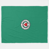 Flag of Worcester, Massachusetts Fleece Blanket (Vorderseite (Horizontal))