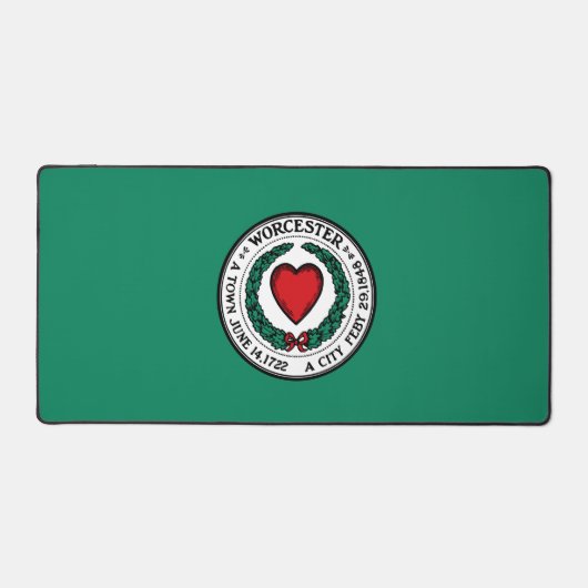 Flag of Worcester, Massachusetts Schreibtischunterlage (Vorderseite)