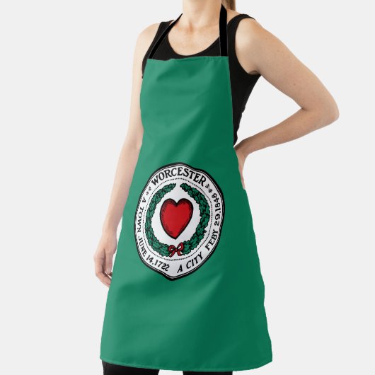 Flag of Worcester, Massachusetts Schürze (InSitu)