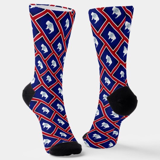 Flag of Wyoming Socken (Gewinkelt)