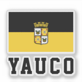 Flag of Yauco, Puerto Rico Aufkleber