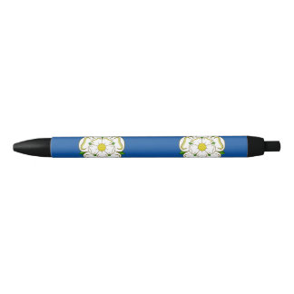 Flag of Yorkshire Black Ink Pen Kugelschreiber