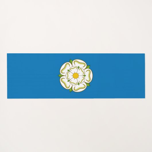 Flag of Yorkshire (UK) Yogamatte (Rückseite (Horizontal))