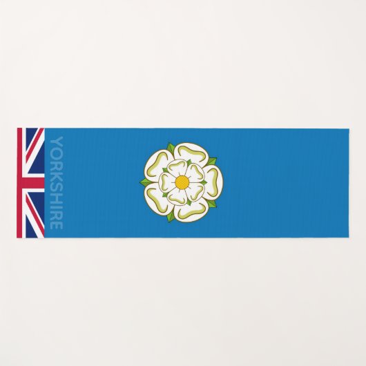 Flag of Yorkshire (UK) Yogamatte (Vorderseite (Horizontal))