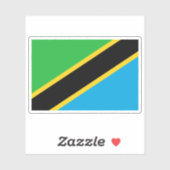 Flag of Zanzibar (1964-2005), Tanzania Aufkleber (Blatt)