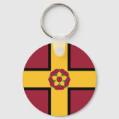 Flag on Northamptonshire Keychain Schlüsselanhänger (Rückseite)