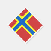 Flag Orkney Paper Napkins Serviette (Ecke)