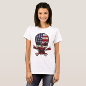 Flag-painted-Skull.png T-Shirt (Vorne ganz)