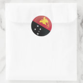Flag Papua für neue Guinea Runder Aufkleber (Tasche)