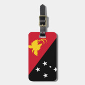 Flag Papua Neue Guinea Einfache ID Persönliche Dat Gepäckanhänger (Vorderseite vertikal)