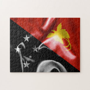 Flag Papua Neue Guinea Puzzle