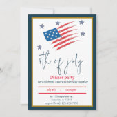 Flag Patriot Party Einladung (Vorderseite)