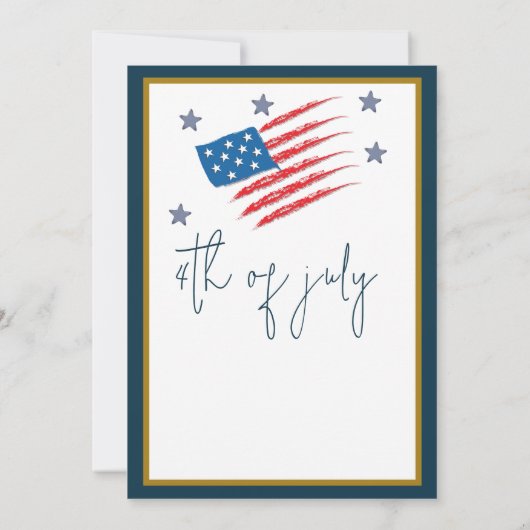 Flag Patriot Party Einladung (Rückseite)