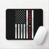 Flag Patriotic 4. Juli Trump 2024 Mousepad (Mit Mouse)