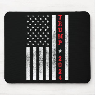Flag Patriotic 4. Juli Trump 2024 Mousepad