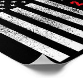 Flag Patriotic 4. Juli Trump 2024 Poster (Ecke)