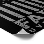 Flag Patriotic American Gift Faith over Feest P Poster (Ecke)