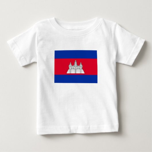 Flag Patriotic Kambodscha Baby T-shirt (Vorderseite)
