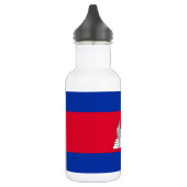 Flag Patriotic Kambodscha Edelstahlflasche (Links)
