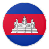 Flag Patriotic Kambodscha Keramikknauf (Vorderseite)
