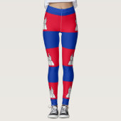 Flag Patriotic Kambodscha Leggings (Vorderseite)