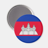 Flag Patriotic Kambodscha Magnet (Vorderseite/Rückseite)