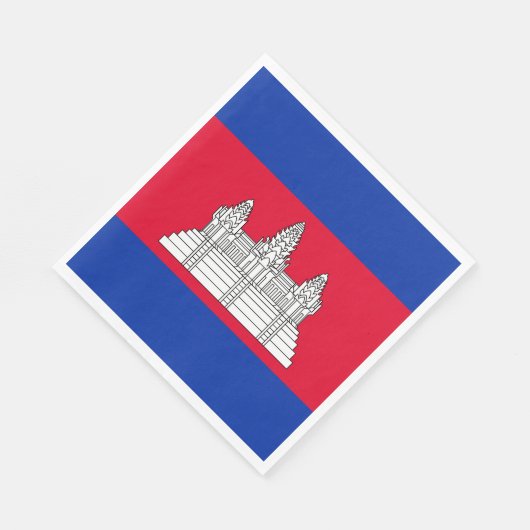 Flag Patriotic Kambodscha Serviette (Ecke)
