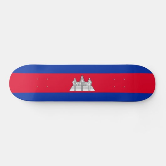 Flag Patriotic Kambodscha Skateboard (Horizontal)