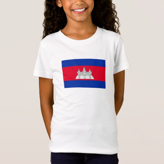 Flag Patriotic Kambodscha T-Shirt (Vorderseite)